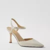 Timeless Two-Piece Leather Pumps with Slim Ankle Strap