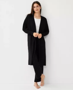 Ultra-Soft Women's Lounge Duster - Open Front Long Cardigan