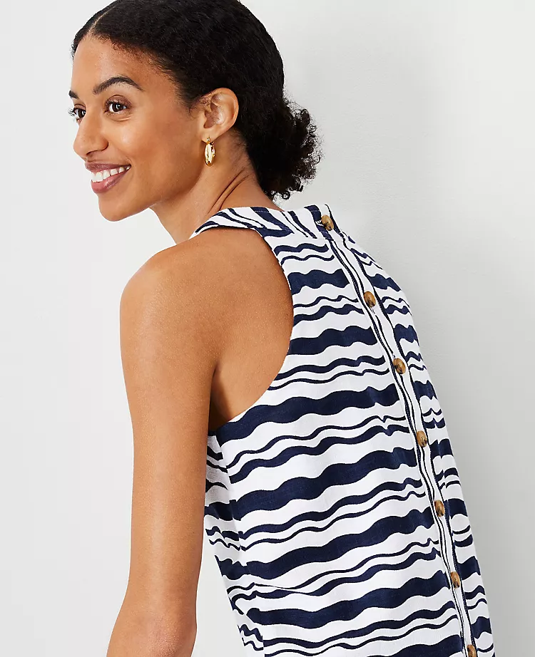 Wave Button Back Halter Top 3 Wave Button Back Halter Top - Image 3