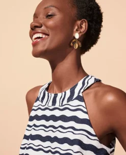 Wave Button Back Halter Top 8 Wave Button Back Halter Top -Ann Taylor Store 608451 8818 MKTG1