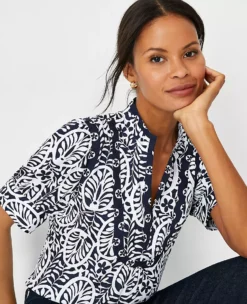Floral Popover -Ann Taylor Store 608474 8818 ALT2