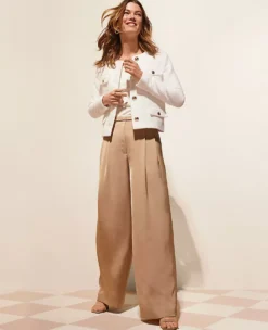 The Pleated Wide Leg Pant In Satin 5 The Pleated Wide Leg Pant In Satin -Ann Taylor Store 608617 5824 MKTG1