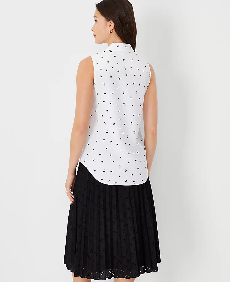 Floral Sleeveless Essential Shirt 2 Floral Sleeveless Essential Shirt - Image 2