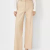 The Wide Leg Pant In Herringbone Linen Blend