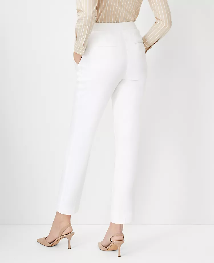 The Eva Ankle Pant In Herringbone Linen Blend 2 The Eva Ankle Pant In Herringbone Linen Blend - Image 2