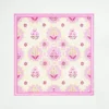 Premium 100% Silk Tile Print Scarf - Elegant Fashion Wrap