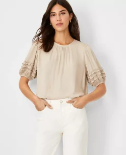 Mini Ruffle Sleeve Top