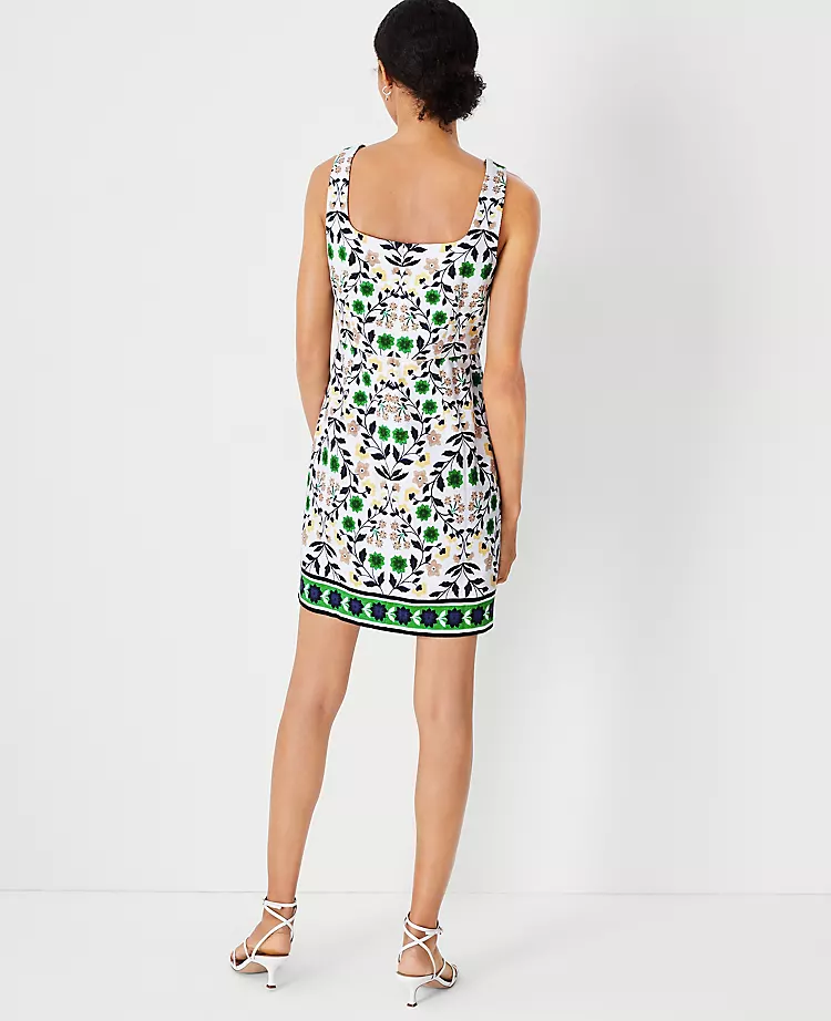 Border Floral Sheath Dress 2 Border Floral Sheath Dress - Image 2