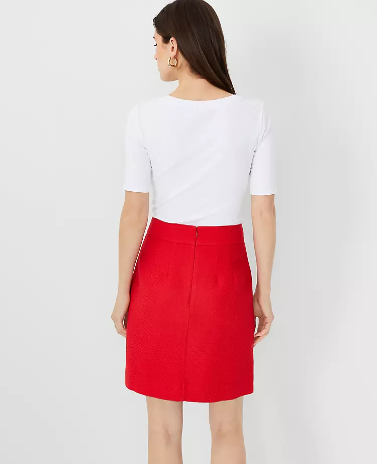 A-Line Pocket Skirt with Tailored Fit and Modern Utility 2 A-Line Pocket Skirt with Tailored Fit and Modern Utility - Image 2