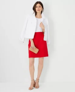 A-Line Pocket Skirt with Tailored Fit and Modern Utility 5 A-Line Pocket Skirt with Tailored Fit and Modern Utility -Ann Taylor Store 609409 2570 ALT2