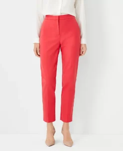 The Eva Ankle Pant In Stretch Cotton - Curvy Fit