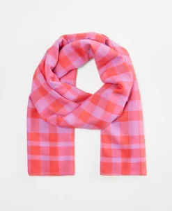 Soft Cotton Modal Plaid Scarf - Lightweight Spring Wrap