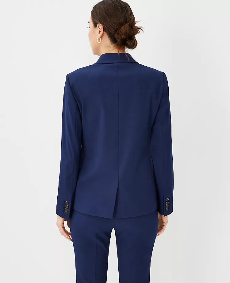 Petite Bi-Stretch One-Button Blazer - Professional Women's Work Jacket 2 Petite Bi-Stretch One-Button Blazer - Professional Women's Work Jacket - Image 2