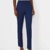Petite Side Zip Straight Leg Dress Pants - Bi-Stretch Pure Sapphire