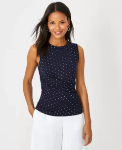 Dotted Asymmetrical Shell -Ann Taylor Store 611181 1362 ALT2