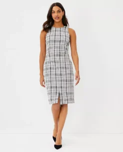 Plaid Sheath Dress