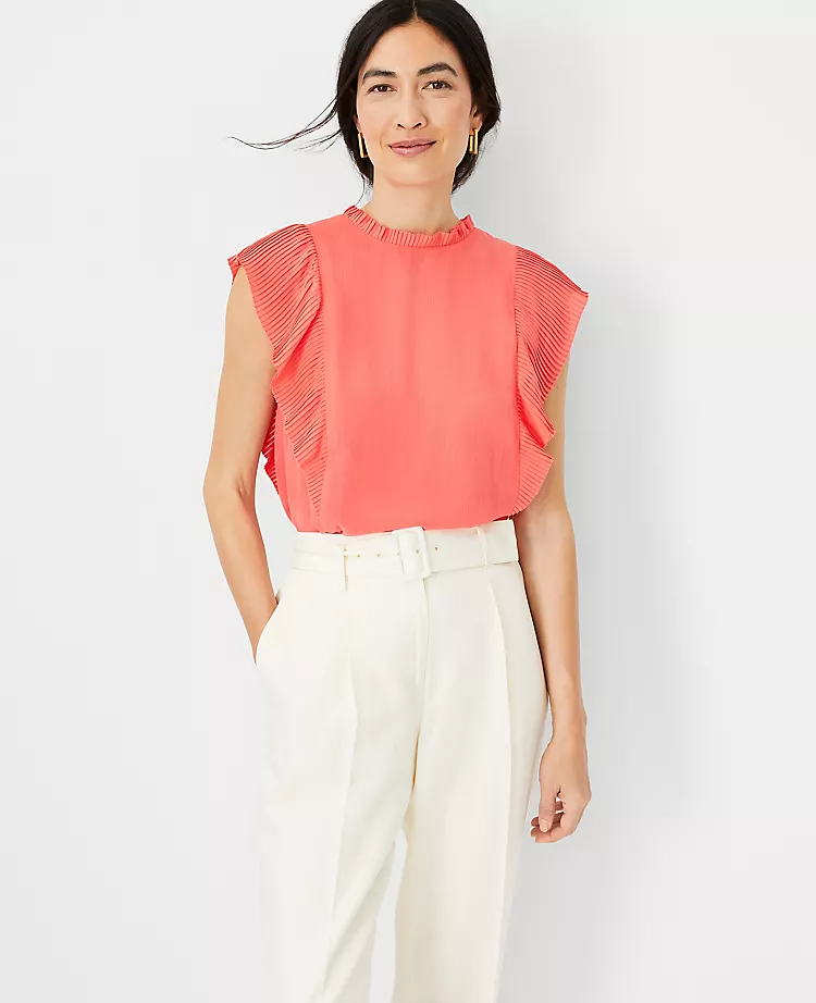 Plisse Ruffle Top 1 Plisse Ruffle Top