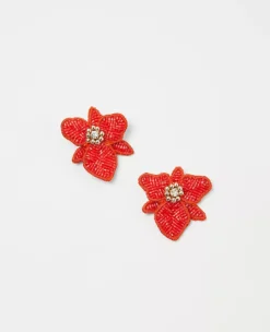 Handcrafted Beaded Flower Stud Earrings for Elegant Every Day Wear
