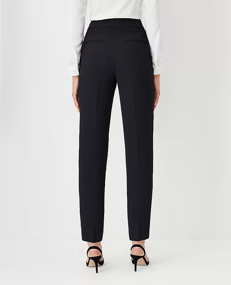 Curvy Fit Side Zip Ankle Pant in Fluid Crepe - Slim Cropped Leg 2 Curvy Fit Side Zip Ankle Pant in Fluid Crepe - Slim Cropped Leg - Image 2