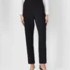 Petite Side Zip Ankle Pant in Fluid Crepe - Slim Leg Curvy Fit