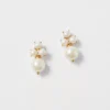 Elegant Pearlized Ball Drop Statement Earrings - 1-Inch Polished Jewelry