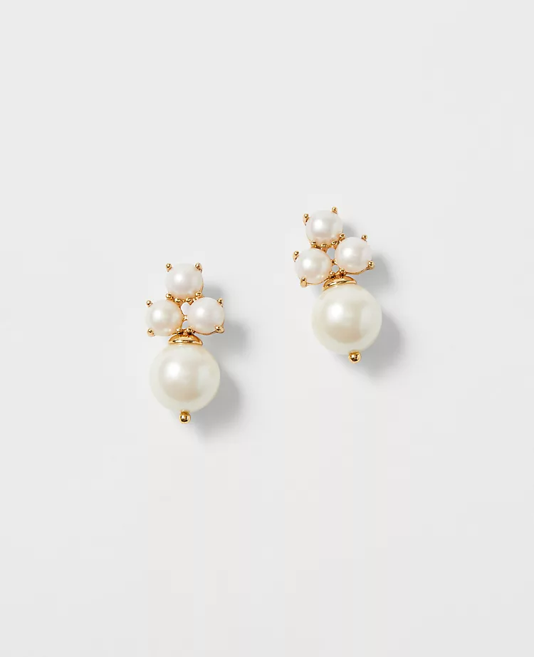 Elegant Pearlized Ball Drop Statement Earrings - 1-Inch Polished Jewelry 1 Elegant Pearlized Ball Drop Statement Earrings - 1-Inch Polished Jewelry