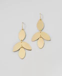 Leafed Drop Earrings - Elegant Nature-Inspired Botanical Dangles