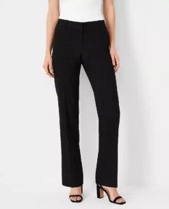 Black Straight Leg Dress Pants with Seasonless Stretch