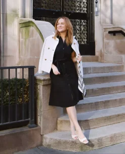 Petite Cap Sleeve Belted Shirtdress with Utility Pockets -Ann Taylor Store 612822 2222 MKTG1