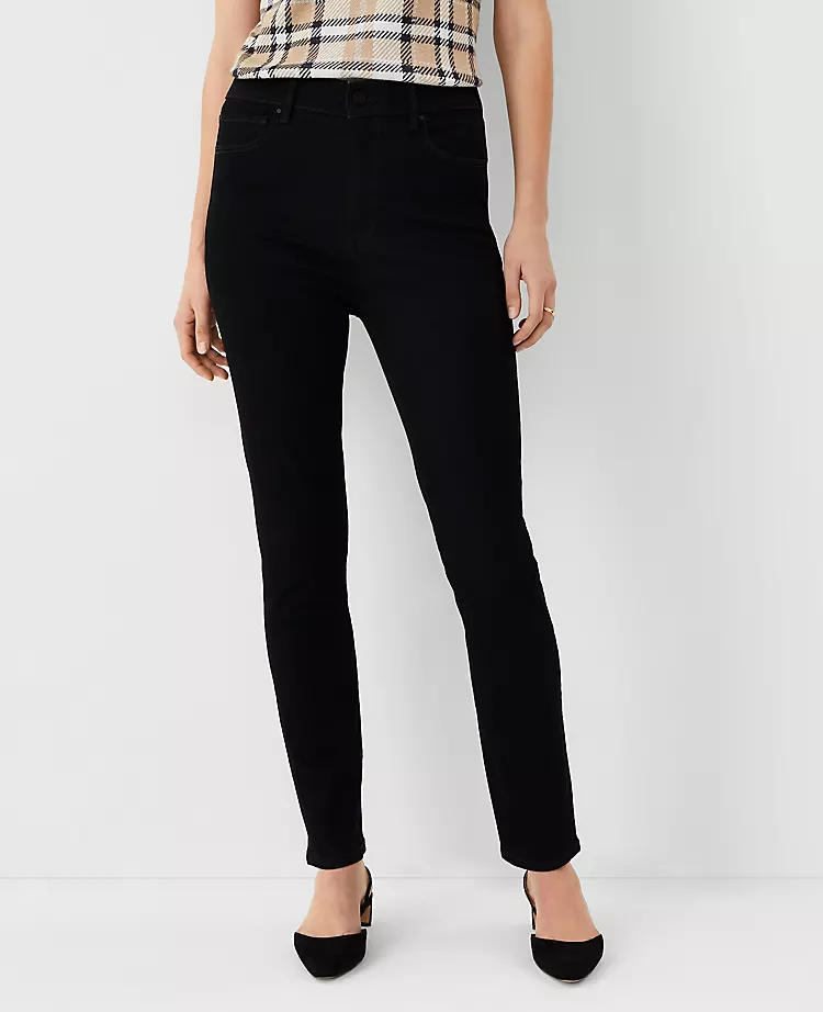 Curvy Sculpting High Rise Skinny Jeans in Jet Black Wash 1 Curvy Sculpting High Rise Skinny Jeans in Jet Black Wash