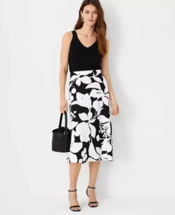 Floral Shadow Slip Skirt -Ann Taylor Store 613289 2222 ALT2