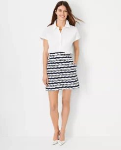Wave A-Line Pocket Skirt -Ann Taylor Store 613294 8818 ALT2