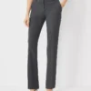 Petite Straight Leg Seasonless Stretch Dress Pants in Charcoal