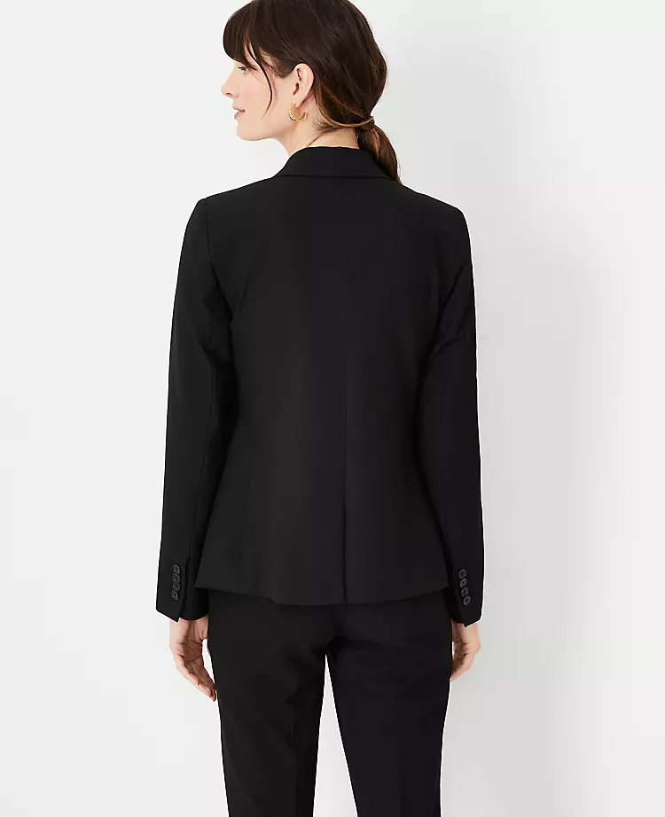 Petite Tailored Two-Button Blazer - Seasonless Stretch Suiting 2 Petite Tailored Two-Button Blazer - Seasonless Stretch Suiting - Image 2