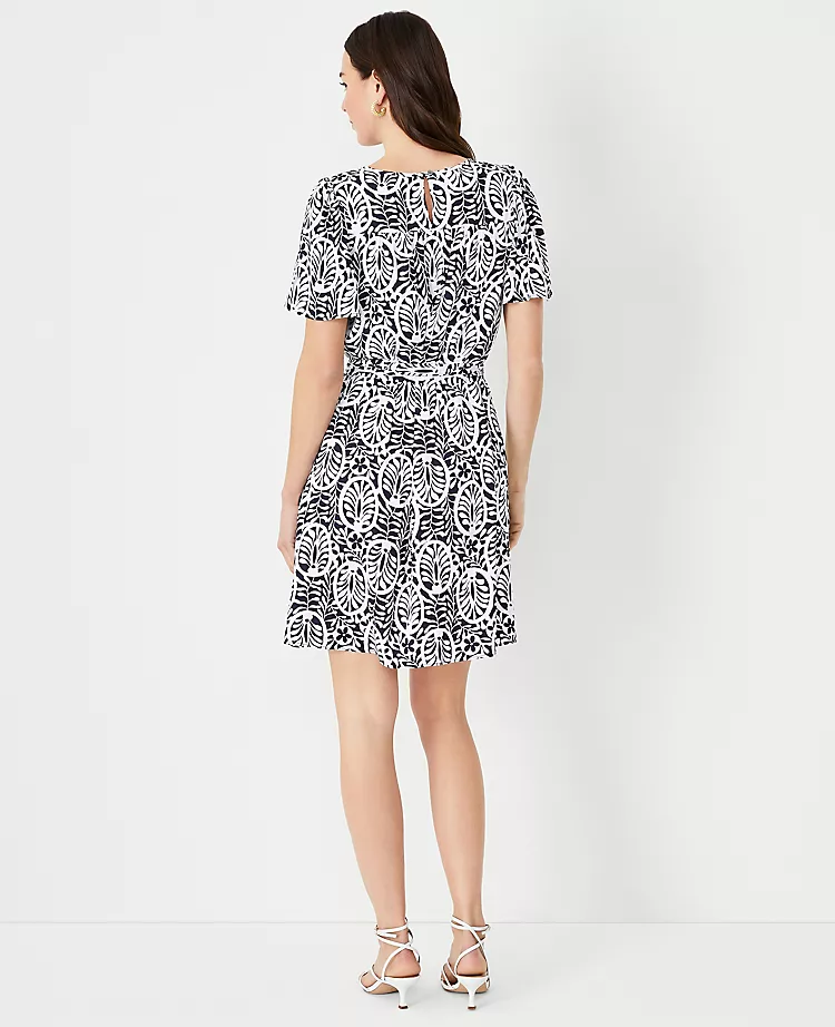Floral Flutter Sleeve Shift Dress 2 Floral Flutter Sleeve Shift Dress - Image 2