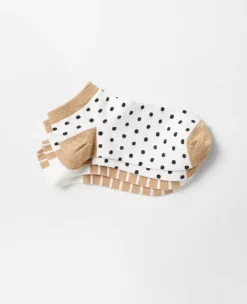 Patterned Cotton Blend Ankle Sock Set - 2 Pairs