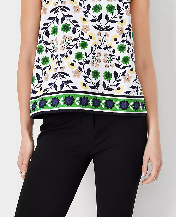 Floral Button Back Halter Top 3 Floral Button Back Halter Top - Image 3