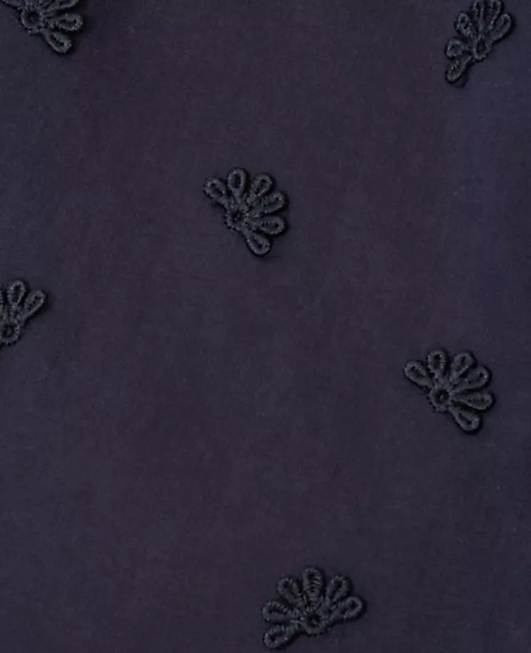 Embroidered Ruffle Button Top 4 Embroidered Ruffle Button Top - Image 4