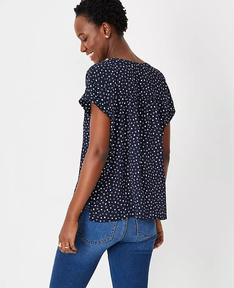 Spotted Drop Shoulder Popover 2 Spotted Drop Shoulder Popover - Image 2