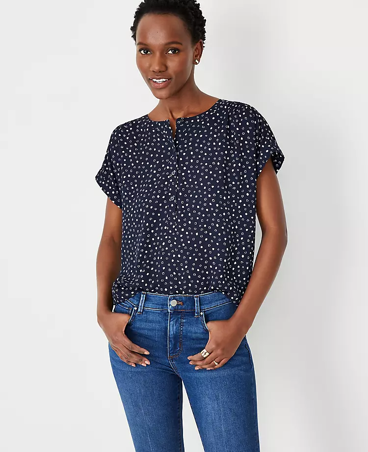 Spotted Drop Shoulder Popover 3 Spotted Drop Shoulder Popover - Image 3