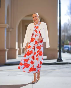 Floral Halter Maxi Dress -Ann Taylor Store 614072 1178 MKTG3