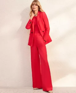 Petite Relaxed Double Breasted Long Blazer in Linen Blend 7 Petite Relaxed Double Breasted Long Blazer in Linen Blend -Ann Taylor Store 614240 2570 MKTG1