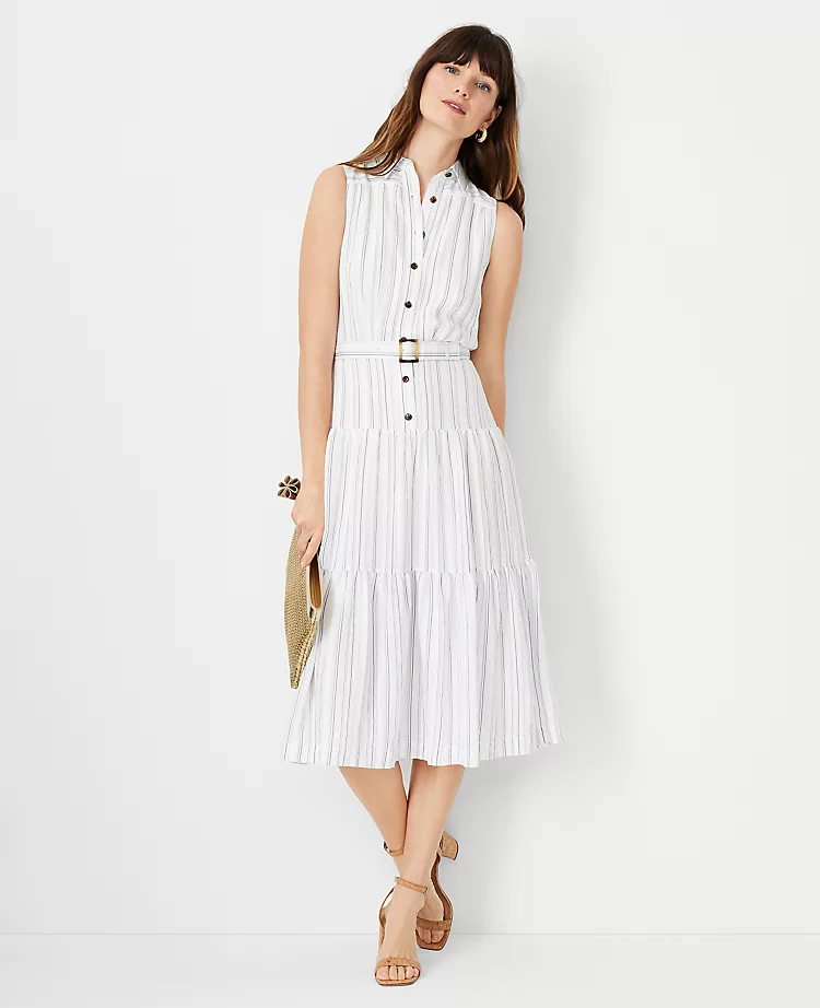 Striped Ruffle Tiered Flare Dress 1 Striped Ruffle Tiered Flare Dress