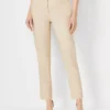 The Eva Ankle Pant In Linen Blend - Curvy Fit