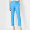 Petite High Rise Eva Ankle Pant - Linen Blend Slim Fit