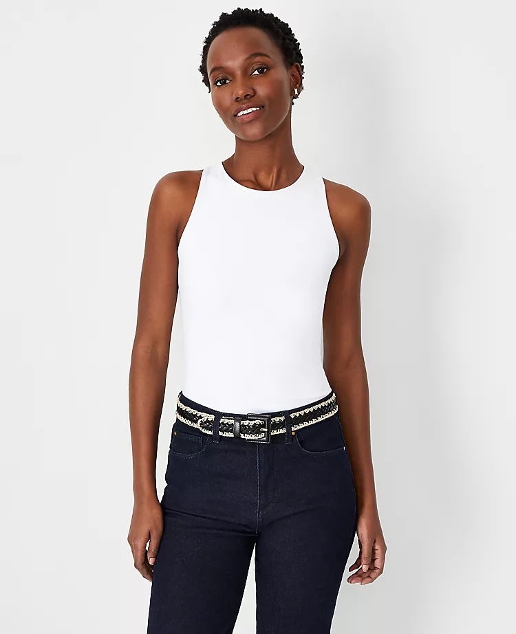 Petite Refined Stretch Sleeveless Shell - Tailored Professional Top 1 Petite Refined Stretch Sleeveless Shell - Tailored Professional Top