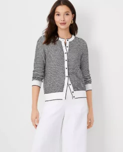 Ann Taylor Petite Textured Stitch Ann Cardigan
