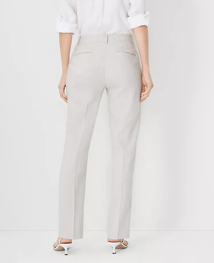 The Sophia Straight Pant In Linen Blend - Curvy Fit 2 The Sophia Straight Pant In Linen Blend - Curvy Fit - Image 2