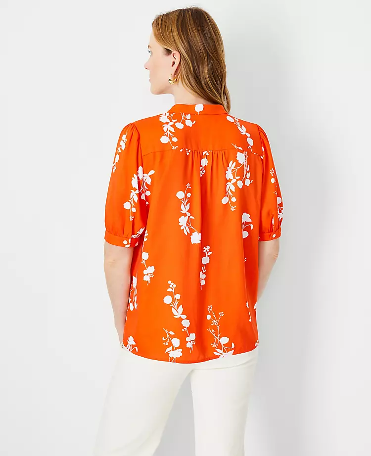 Floral Elbow Sleeve Popover 2 Floral Elbow Sleeve Popover - Image 2
