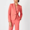 Petite Tailored One-Button Blazer for Professional Workwear